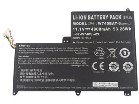 Oem Replacement laptop battery for CLEVO W740BAT-6  Oem Replacement laptop battery CLEVO  for W740BAT-6