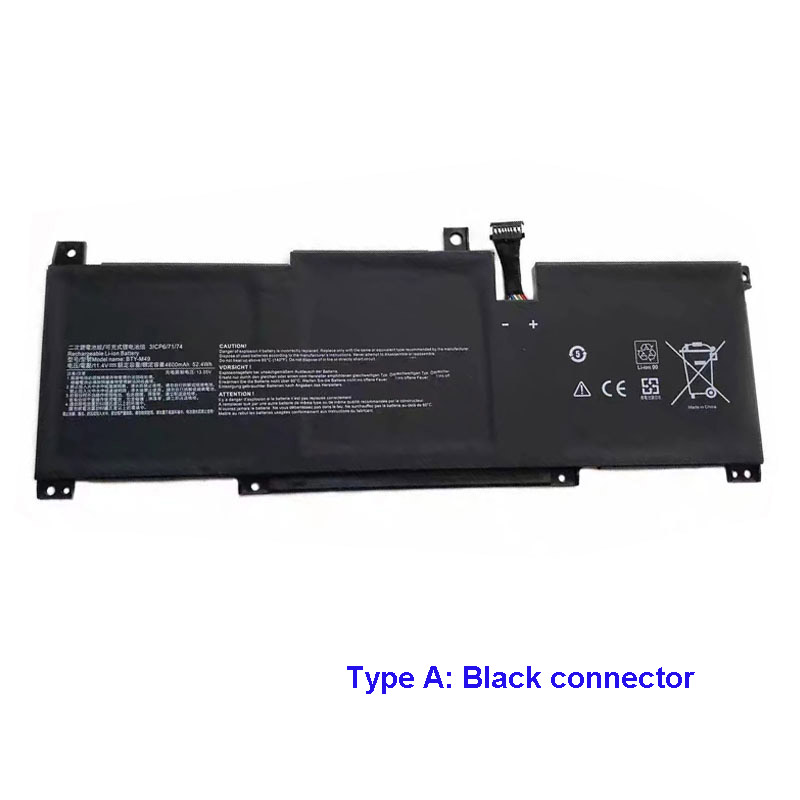 Oem Replacement laptop battery MSI  for BTY-M493 