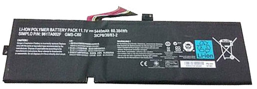 Oem Replacement laptop battery for RAZER GMS-C60  Oem Replacement laptop battery RAZER  for GMS-C60